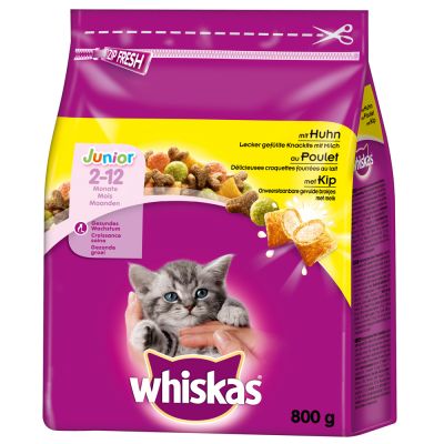 WhiskasJunior Chicken Croquette 800g